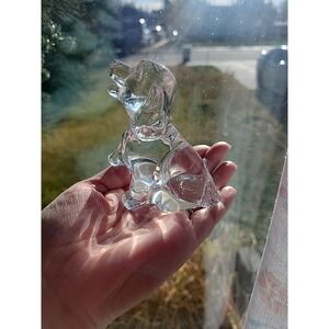 Princess House Pets DOG Figurine 24%‎ Lead Crystal Glass Vintage Made in Germany